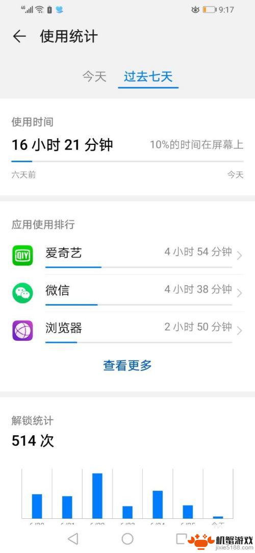 如何查看每周手机使用时间