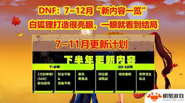 DNF：7~12月新内容预告！白狐狸亮眼登场，故事结局尽收眼底