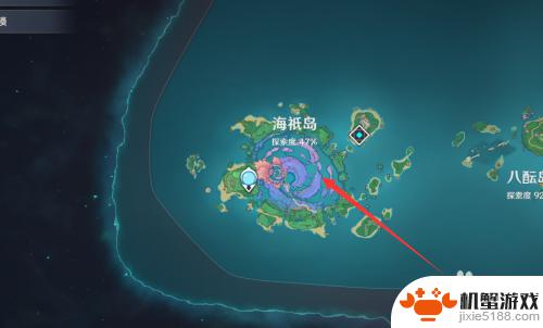 原神海祗岛在地图哪里