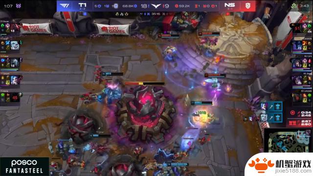 Keria使用塔姆保护Smash,在T1高压下击败NS稳住首发阵容